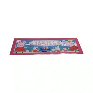 Peppa pig name wall sign Gabriela